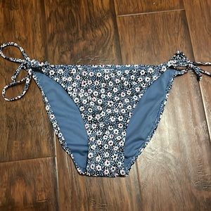 Adjustable Floral Bikini Bottoms